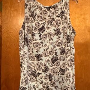 Torrid Black and Cream Floral Camisole